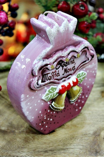 Gerakis Lumânare De Crăciun Roz 14x12.5cm