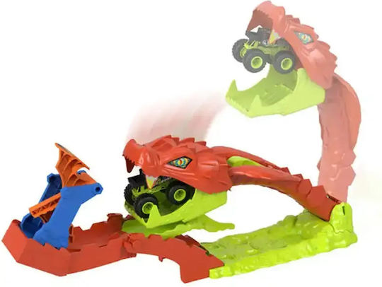 Hot Wheels Heiße Räder Schlange Angriff Strecke 1:64 Monstertrucks für 4+ Jahre