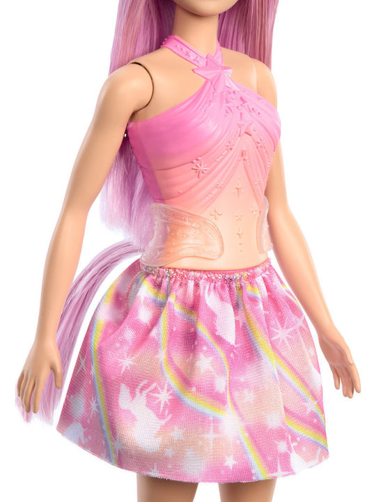 Παιχνιδολαμπάδα Κούκλα Princess Unicorn Orange-pink Dress για 3 Ετών Barbie