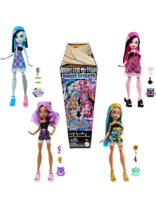 Παιχνιδολαμπάδα Monster High Monster High Buried Secrets Surprise Dolls With Cozy Creepover Theme - Surprise Κούκλα Για 3+ Ετών Mattel