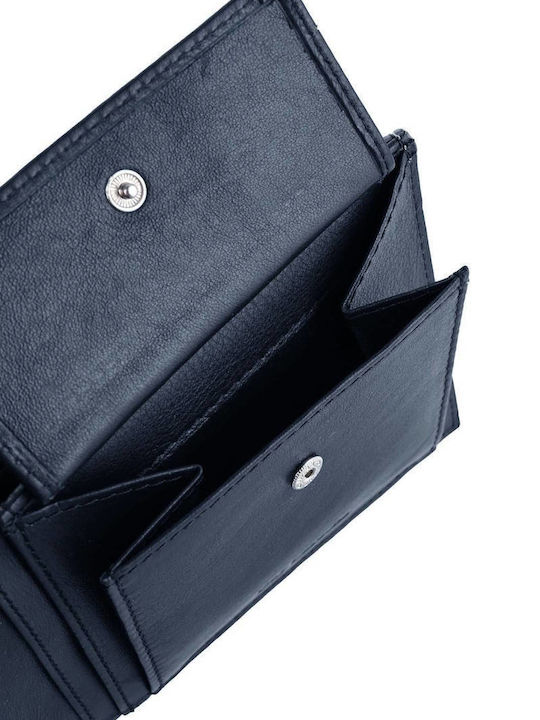 Leder Herrenbrieftasche mit RFID Blau