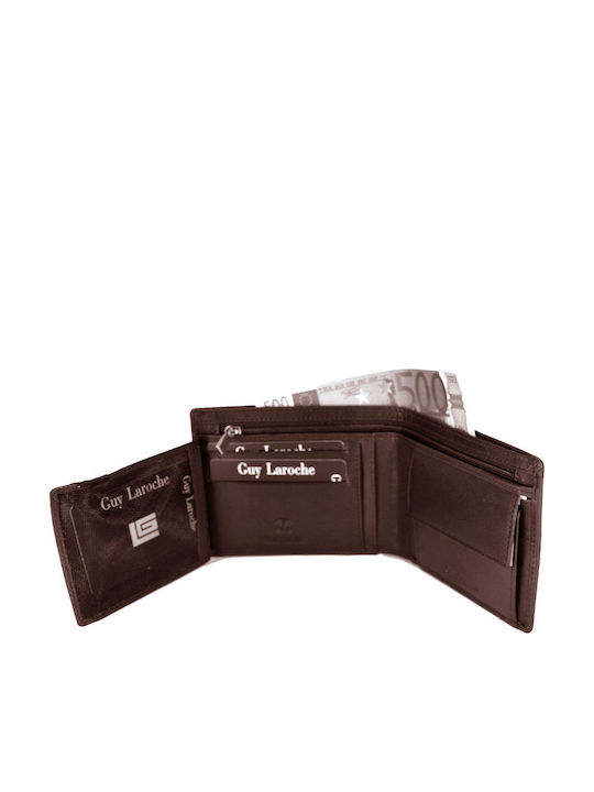 Leather Men's Wallet with RFID Brown