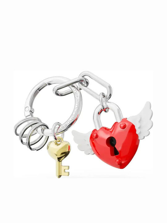 Μπρελόκ Flying Heart Tm417-01 Eros Νίκελ