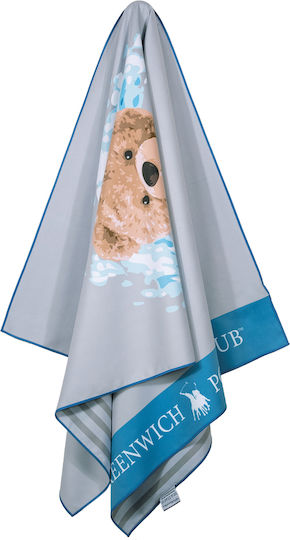 Greenwich Polo Club Junior Beach Towel 70x140 4179 Blue Grey