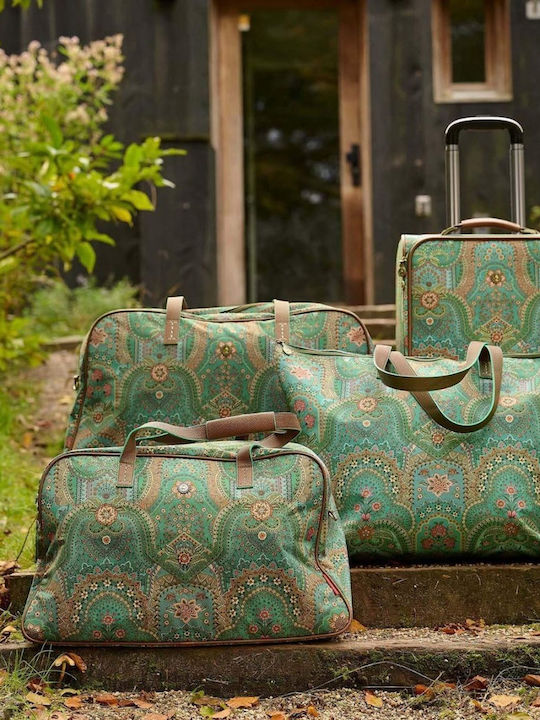 PiP Studio Cabin Travel Suitcase Green with 4 Wheels Height 47cm