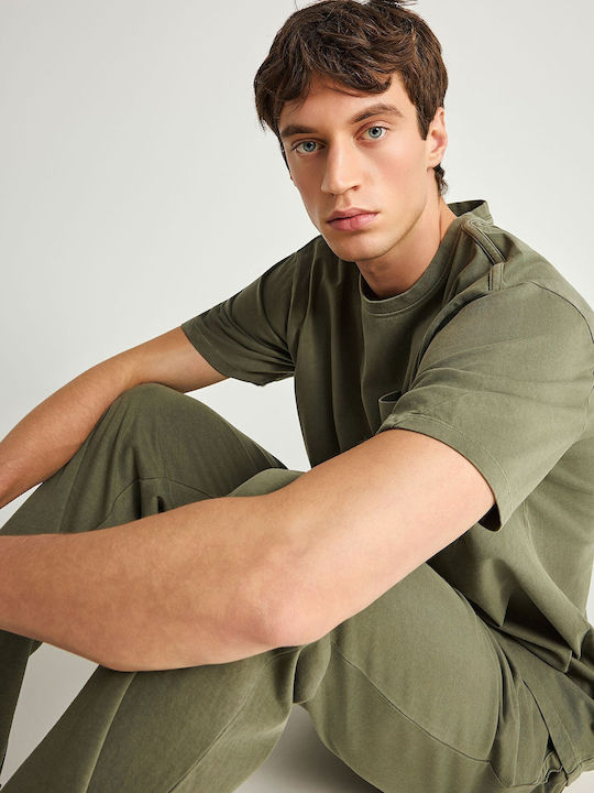 Sweatpants With Elastic Khaki
