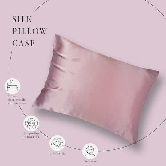 Greenwich Polo Club Silk Essential Pillowcase with Envelope Cover Pink 50x70cm