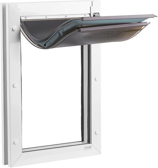 Vevor Dog Door Made of Metal in White Colour