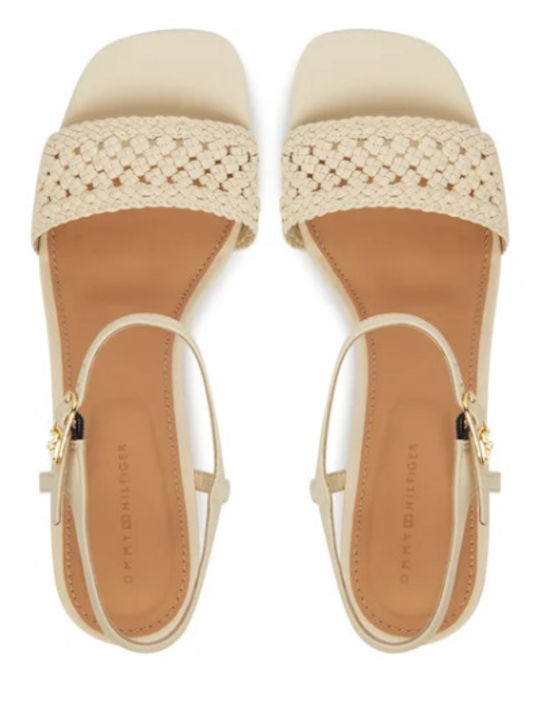 Leather Sandals Beige