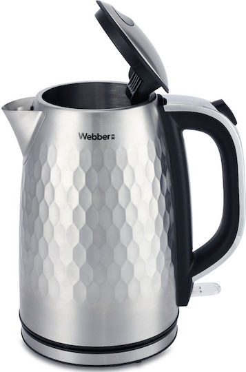 Webber Βραστήρας 1.7lt 2200W Ασημί