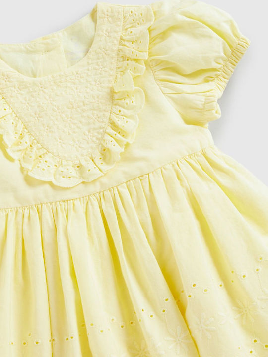 Girls Dress Set With Panty Yellow