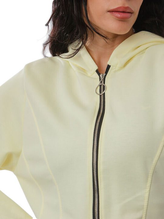 Yellow Set Wide-Leg Cropped Jacket