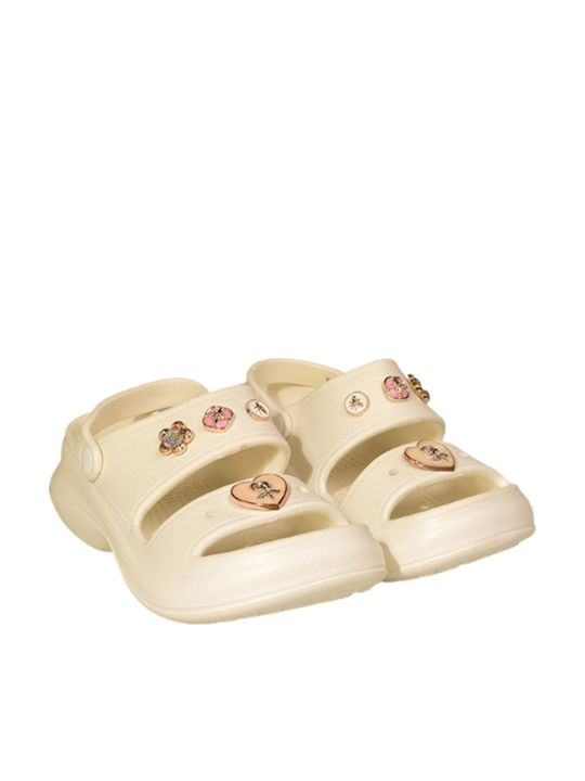 Flip Flops in Sandal Style in White Colour