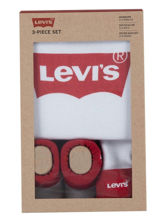 Levi's Къс ръкав Бял 3бр