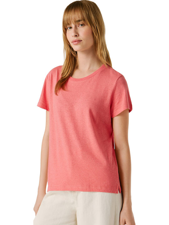 Megan Damen Bluse Koralle Pfirsich