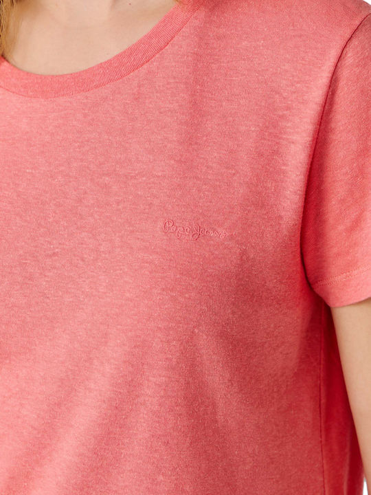 Megan Damen Bluse Koralle Pfirsich