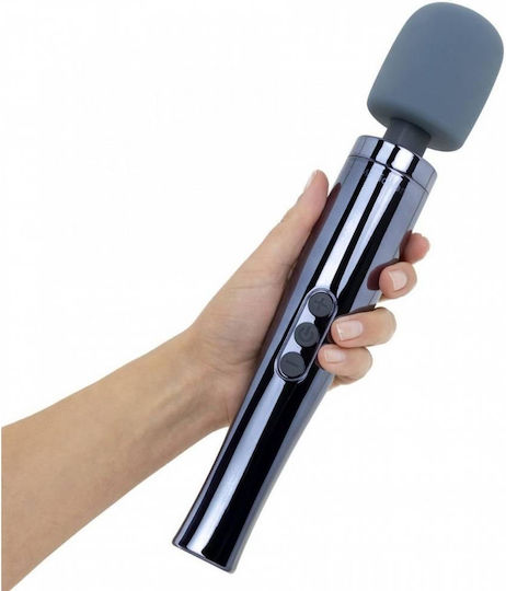 Grau Wiederaufladbarer Massagevibrator 13 Geschwindigkeiten Mymagicwand Wand Massager Dynamite Grau 32,7cm
