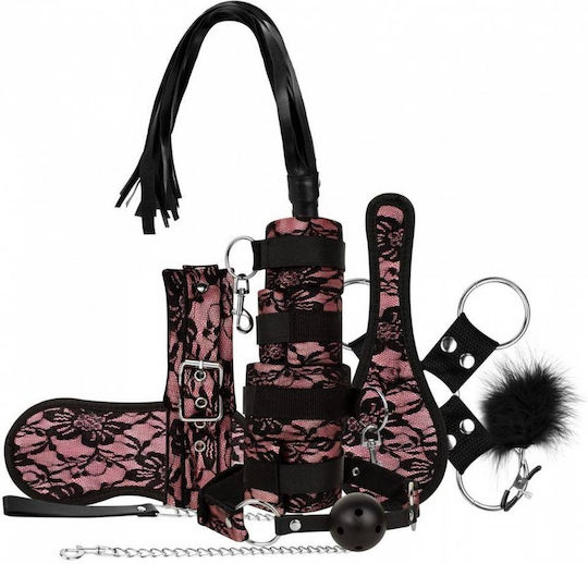 Bedroom Fantasies BDSM Kit σε Ροζ Χρώμα 9τμχ