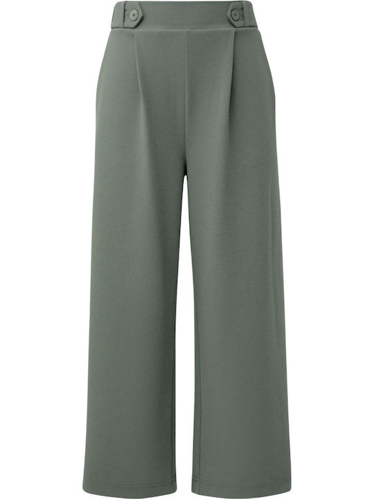 Women's Fabric Trousers Green