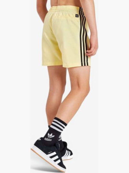 adidas 3-Stripes Costum de baie pentru copii Pantaloni scurți de înot Galben