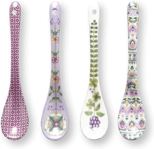 PiP Studio Lilly & Lotus Κουτάλι από Πορσελάνη Ασημί