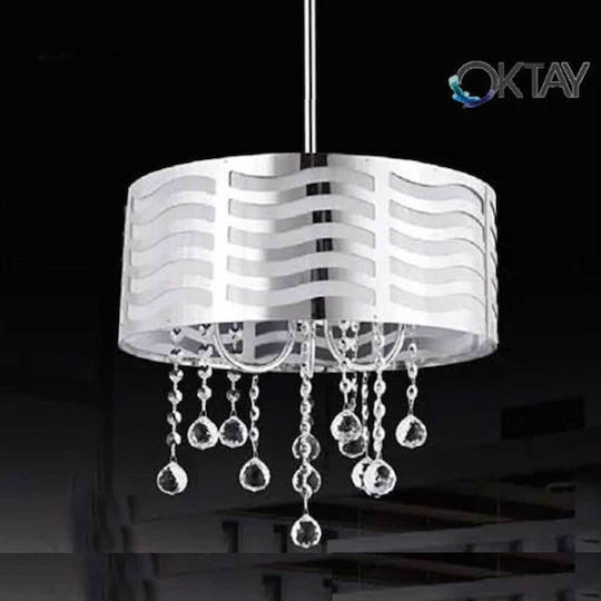 Oktay Miami Pendant Light Silver 25cm Oktay Miami Pendant Light Silver 25cm