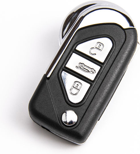 Κέλυφος Κλειδιού Αυτοκινήτου Citroen C3 Ds3 2009-2016 3 Πληκτρα Ακατεργαστο Va2
