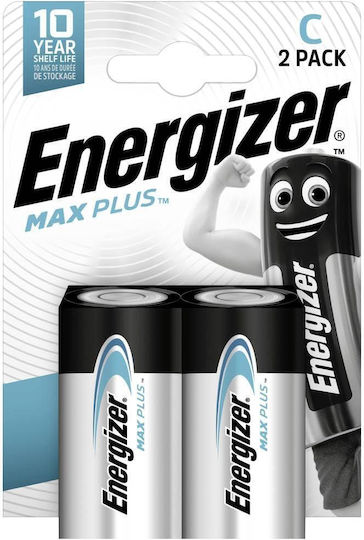 Energizer Max Plus Alkaline Batterien C 1.5V 2Stück