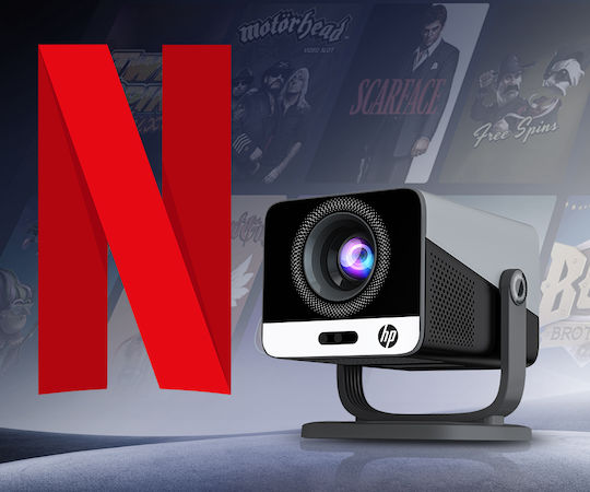 HP MC475 Mini Projector LCD Λάμπας LED με Wi-Fi και Ενσωματωμένα Ηχεία