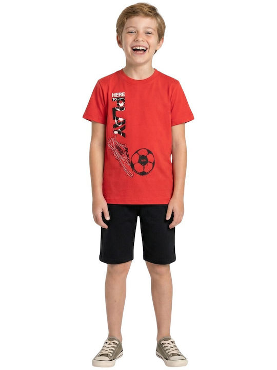 Kids Set with Shorts Summer 2 Pieces Red