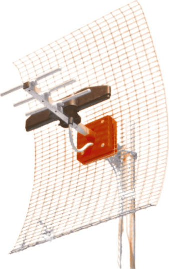 Mistral Radar Antenna UHF 0334 Εξωτερική Κεραία Τηλεόρασης (δεν Απαιτεί Τροφοδοσία) Ασημί