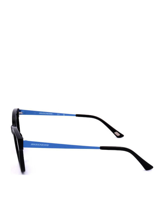 Skechers Women's Sunglasses with Black Frame and Blue Lens SE6286 01D