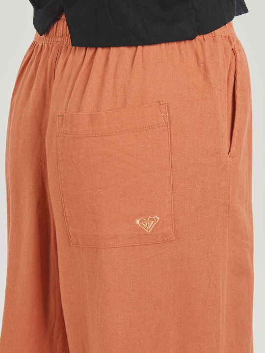 Lekeitio Break Women's Linen Trousers Orange