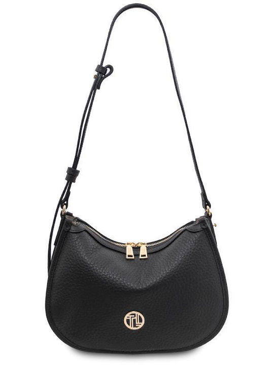 Leather Women's Shoulder Bag Black
