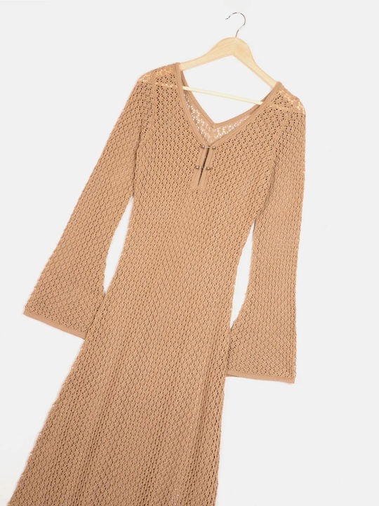 Rock Club Women's Maxi Beach Dress Brown