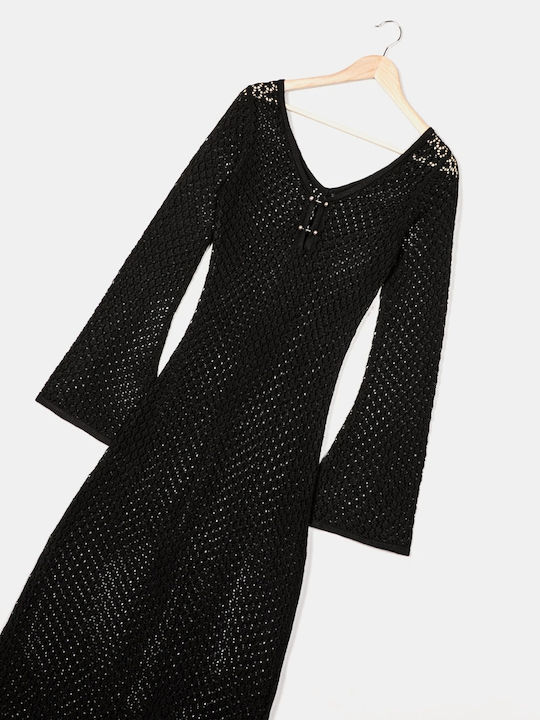 Rock Club Women's Maxi Beach Dress Black
