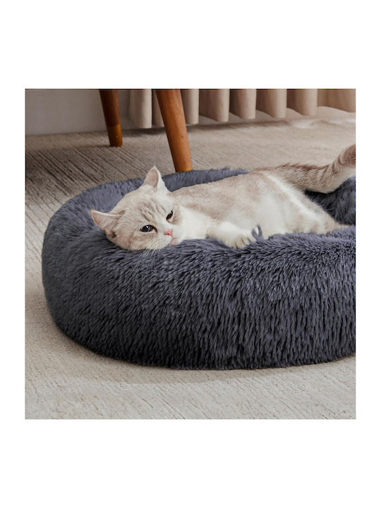 Ideaplus Pet Dog Pillow Round Grey