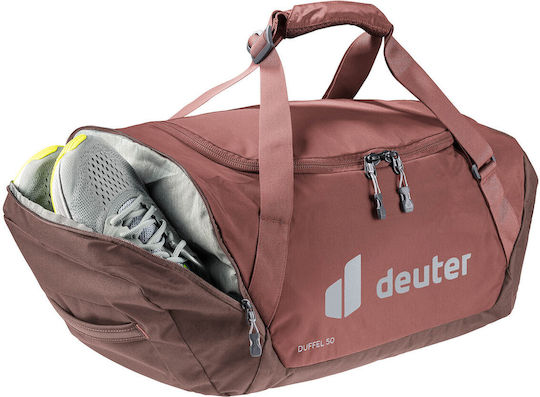 Deuter Duffel Σακ Βουαγιάζ 50lt Κόκκινο Υφασμάτινο Μ60xΠ32xΥ32εκ.