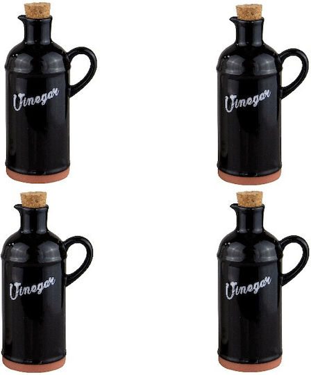Porcelain Bottle Vinegar Hella Black 430ml