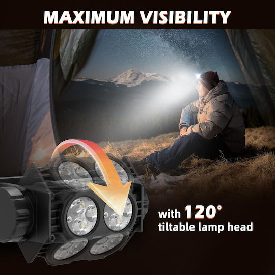 Lanternă LED Reîncărcabilă IPX5 cu Luminozitate Maximă 2000lm Set 2