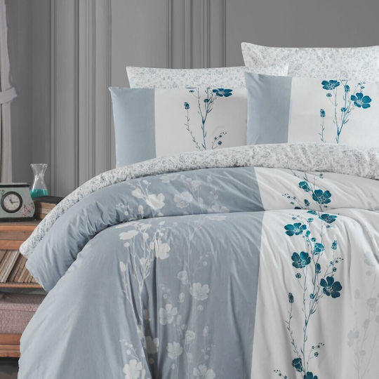 First Choice Σετ Διπλή 200x220cm Grey Camelia
