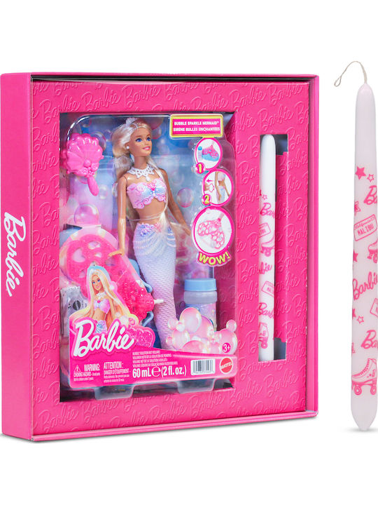 Easter Candle with Mermaid and Bubbles for Ages 3+ Barbie