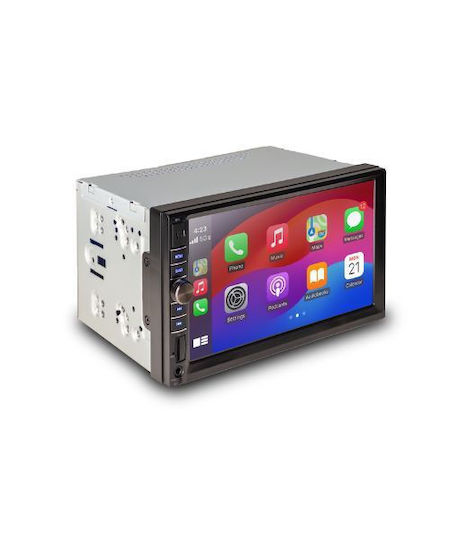 Caliber Автомобилна Аудио Система 2 DIN Bluetooth USB Вграден Wi-Fi GPS Apple CarPlay Android Auto