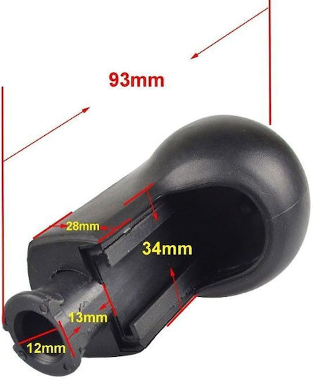 Shift Knob Gear Lever Marked Black Chrome Opel Astra H Corsa D Zafira B 6 Speeds Opel