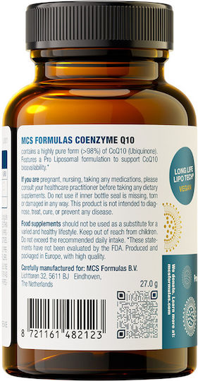MCS Formulas CoQ10 Pro Liposomal 200mg 60 κάψουλες