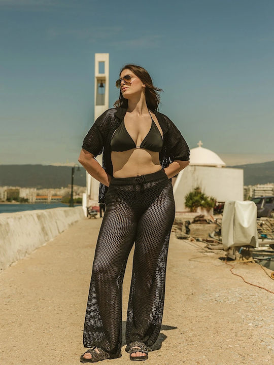 Γυναικείο Μαύρο Σετ με Παντελόνι