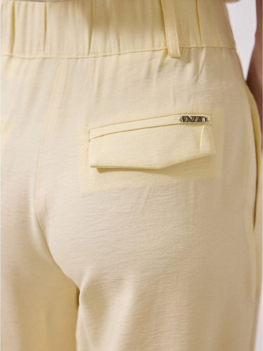 Women's Pantaloons in Regular Fit Yellow