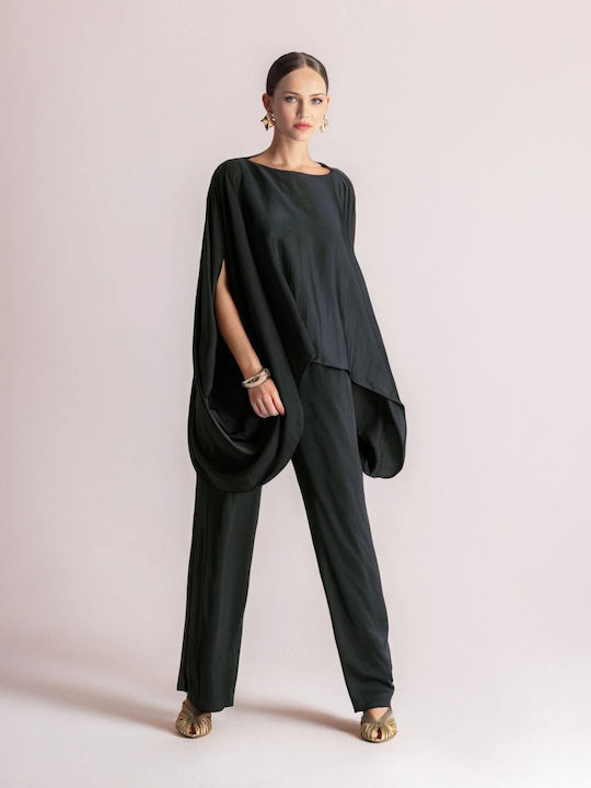 Women's Pantaloons with Rubber Band Black
