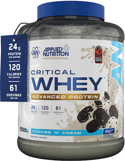 Applied Nutrition Critical Whey 2000g Choco Hazelnut & Applied Nutrition Vitamin C 1000 Rose Hips 100 Caps & Applied Nutrition Shaker 700ml Custom Bundle