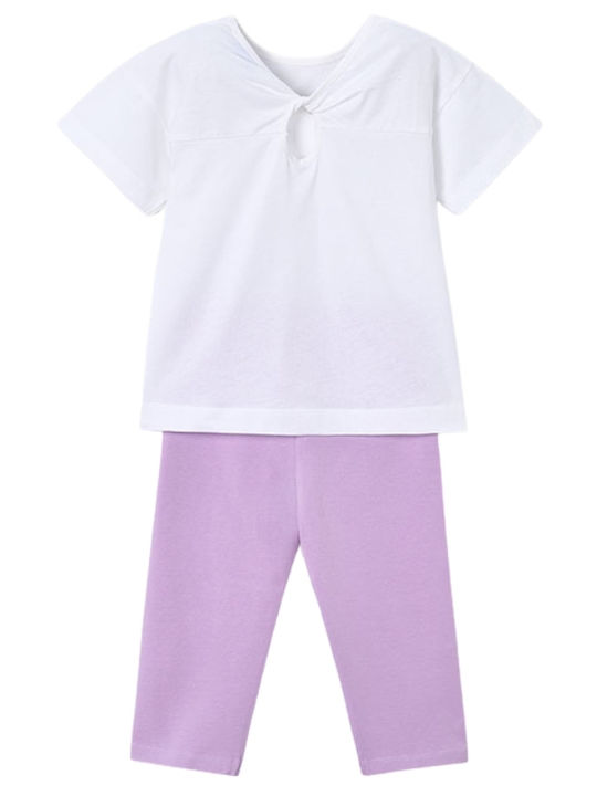 Kinder-Set mit Leggings Sommer 2Stück Lilac